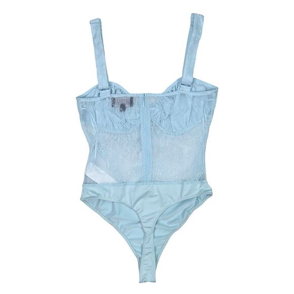 Danielle Bernstein Blue Lace Bodysuit - Size 4 - Picture 2 of 4
